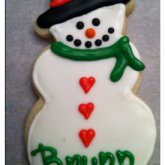 Allie's Sweet Tooth: Personalized Snowman Cookie