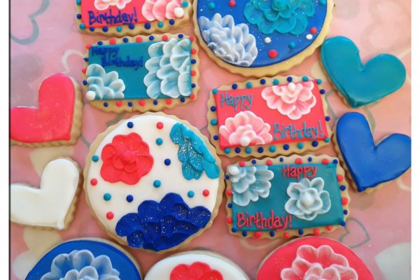 Allie's Sweet Tooth Birthday Floral Cookies