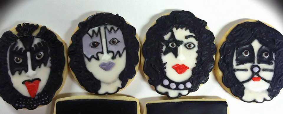 Allie's Sweet Tooth Creates Custom Cookies for KISS! Allie's Sweet Tooth Custom Cookies Get "KISS"ed!